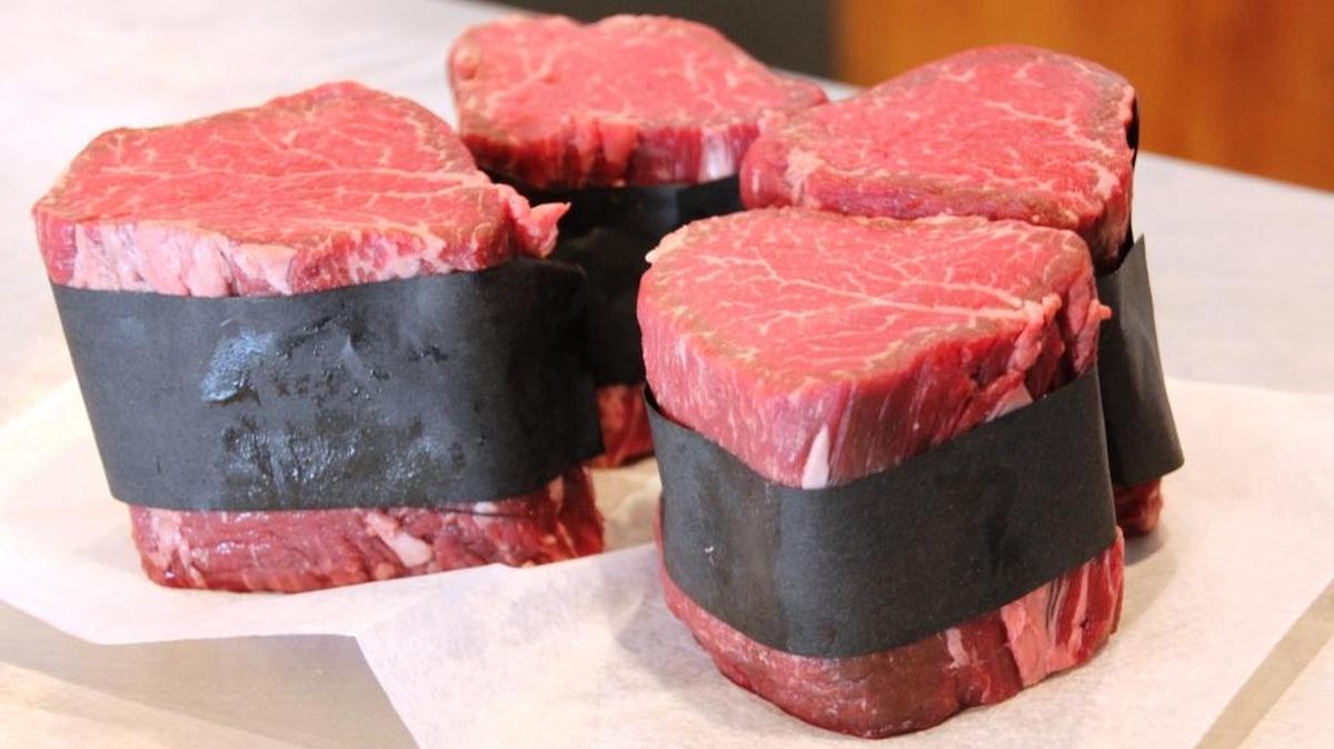 These filets of wagyu beef came from the Flora Butcher in the city of Flora.
