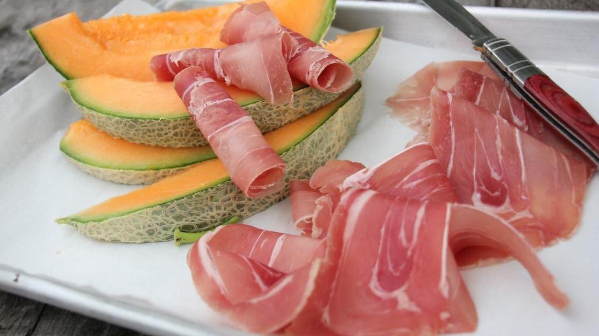 Prosciutto di Parma and melon is a classic summertime combination.