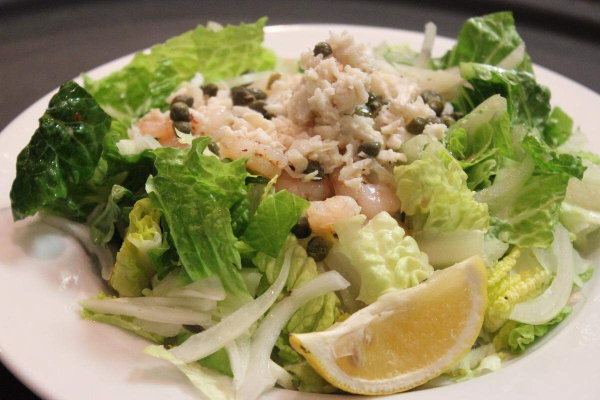 Crab is great served atop a green salad.