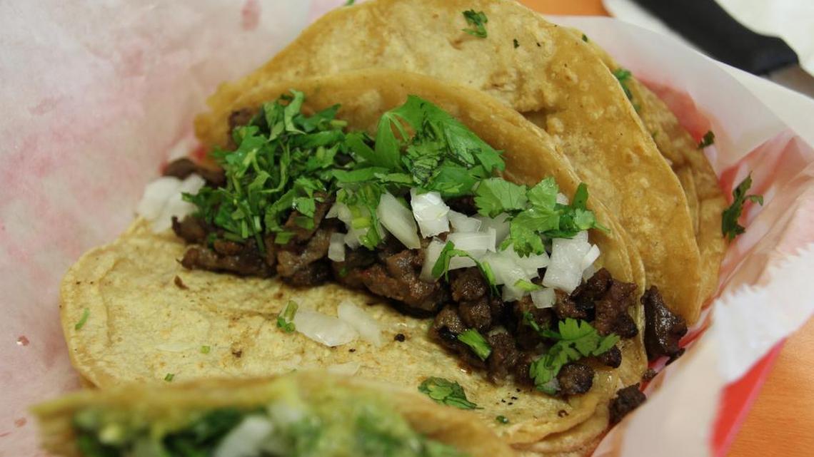 A taco lengua is one of my favorites
