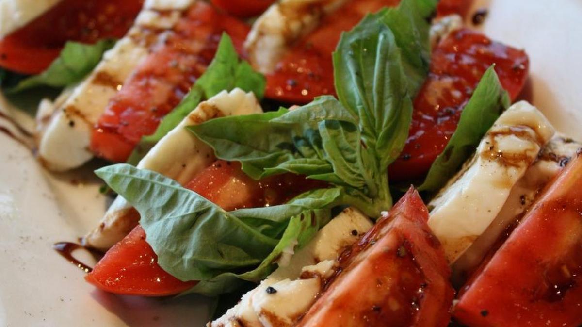 A Caprese salad is a great use of fresh, ripe summertime tomatoes.