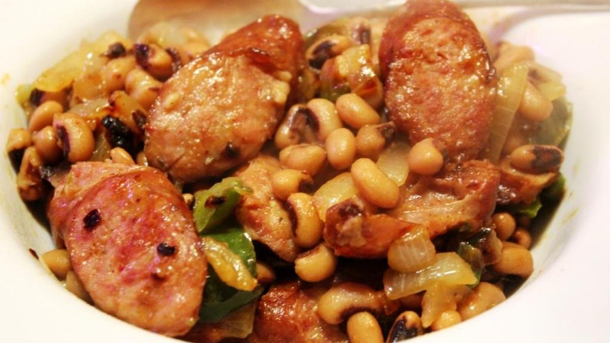 Black eyed peas are an old school Southern favorite.