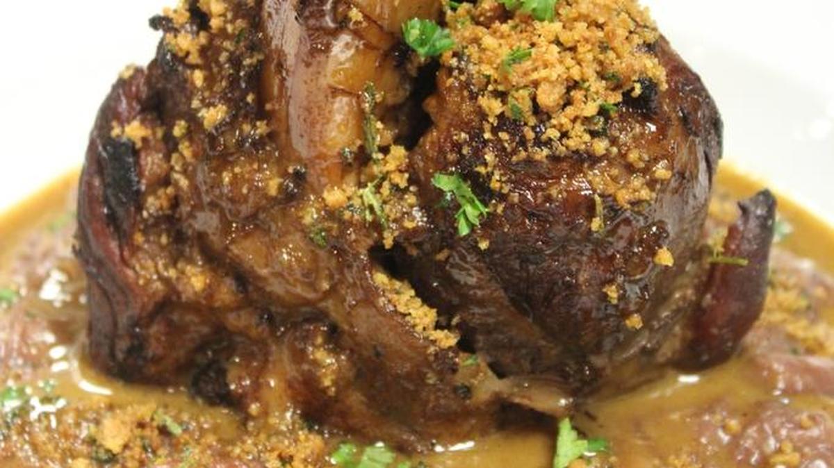 The pork shank by Chef Milton Joachim is amazing.