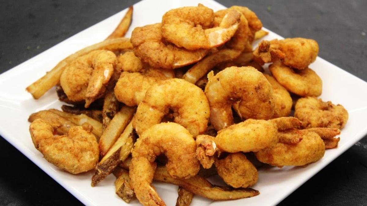 Shrimp should never be fried too long.