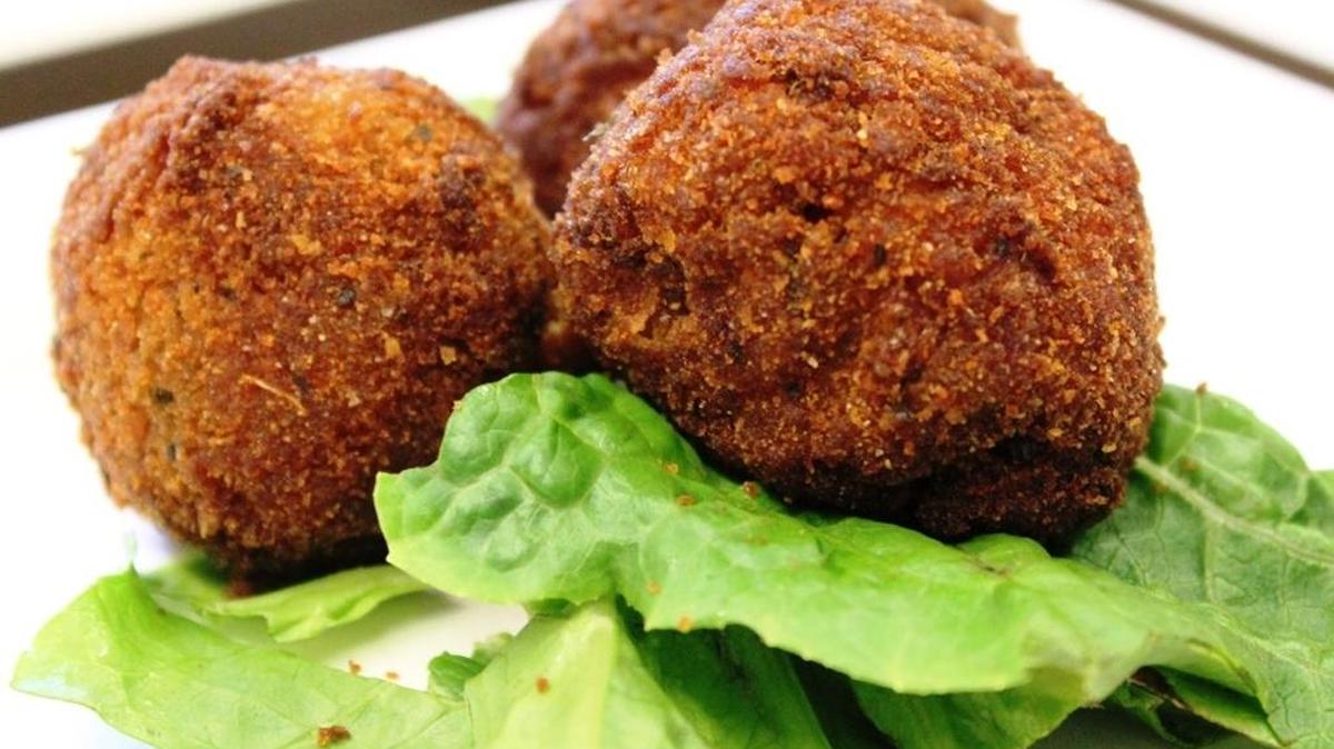 Arancini are a Sicilian specialty.