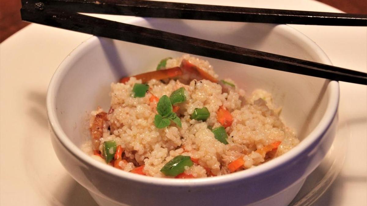 A good stir fry can be made with leftovers of almost any sort.