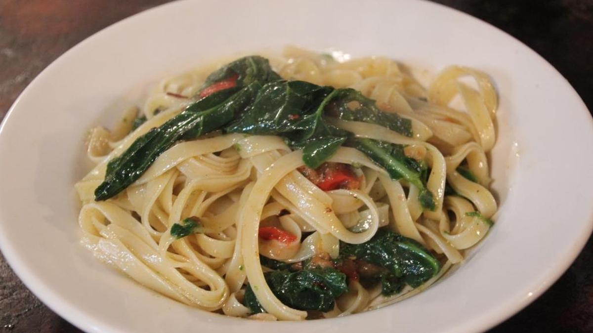 Turnip greens and pasta may surprise you as a delicious pairing.