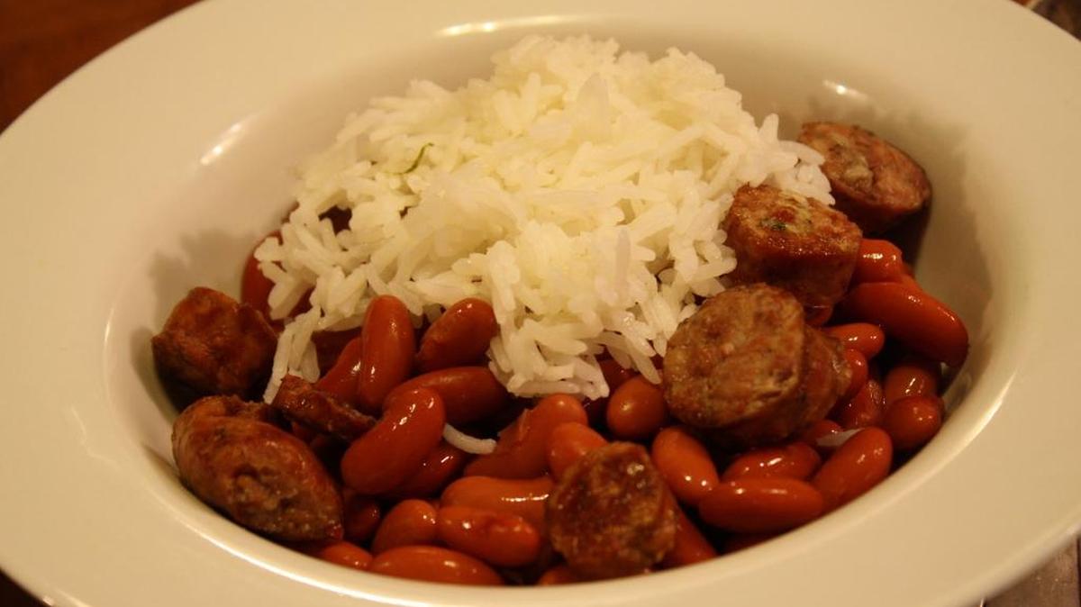 Red beans and rice are a Monday classic.