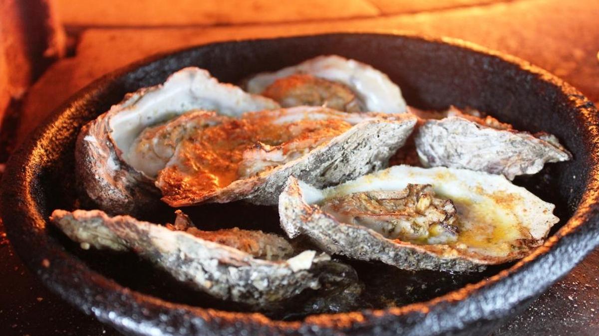 Oysters work very well on an extremely hot grill.