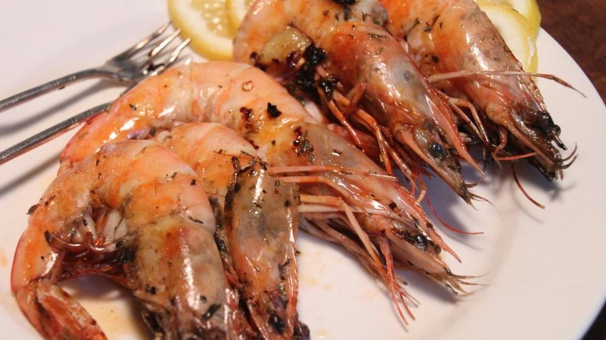 Garlicky grilled shrimp will be a winner at your holiday table.