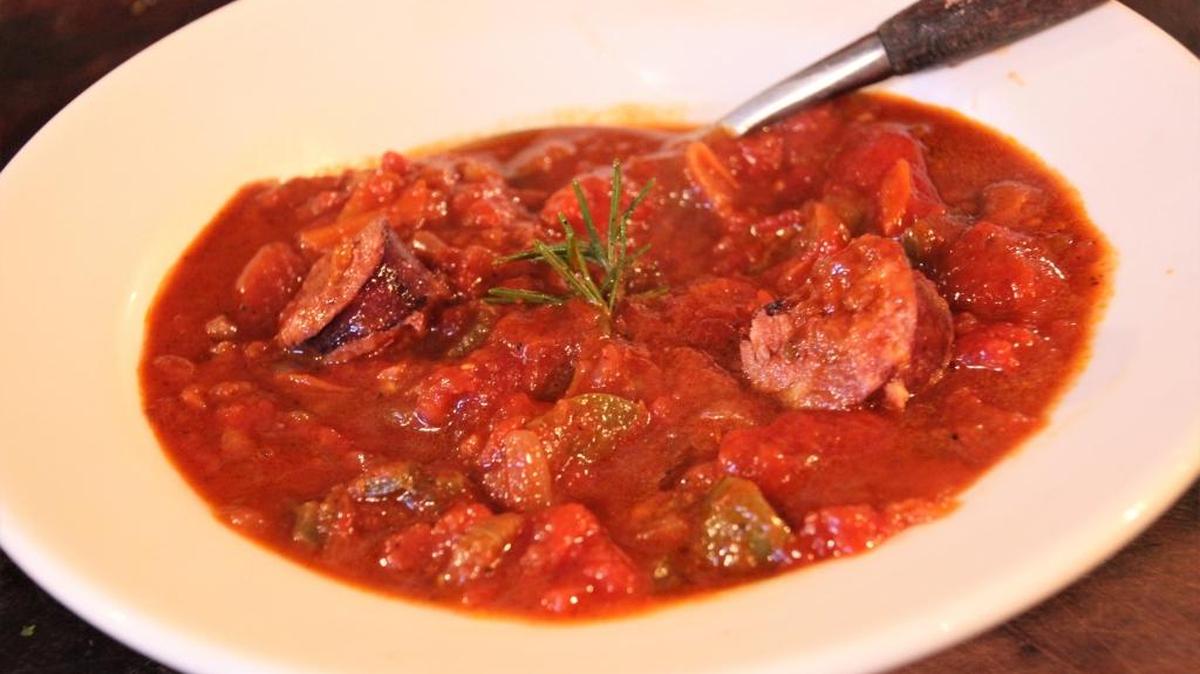 Red sauce made with locally sourced Italian sausage is serious comfort food.