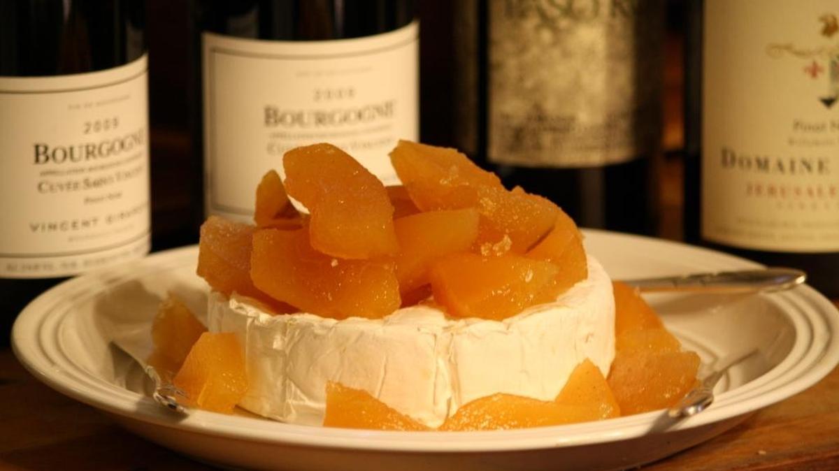 Many soft ripened cheeses pair very well with fruit, jams and preserves.