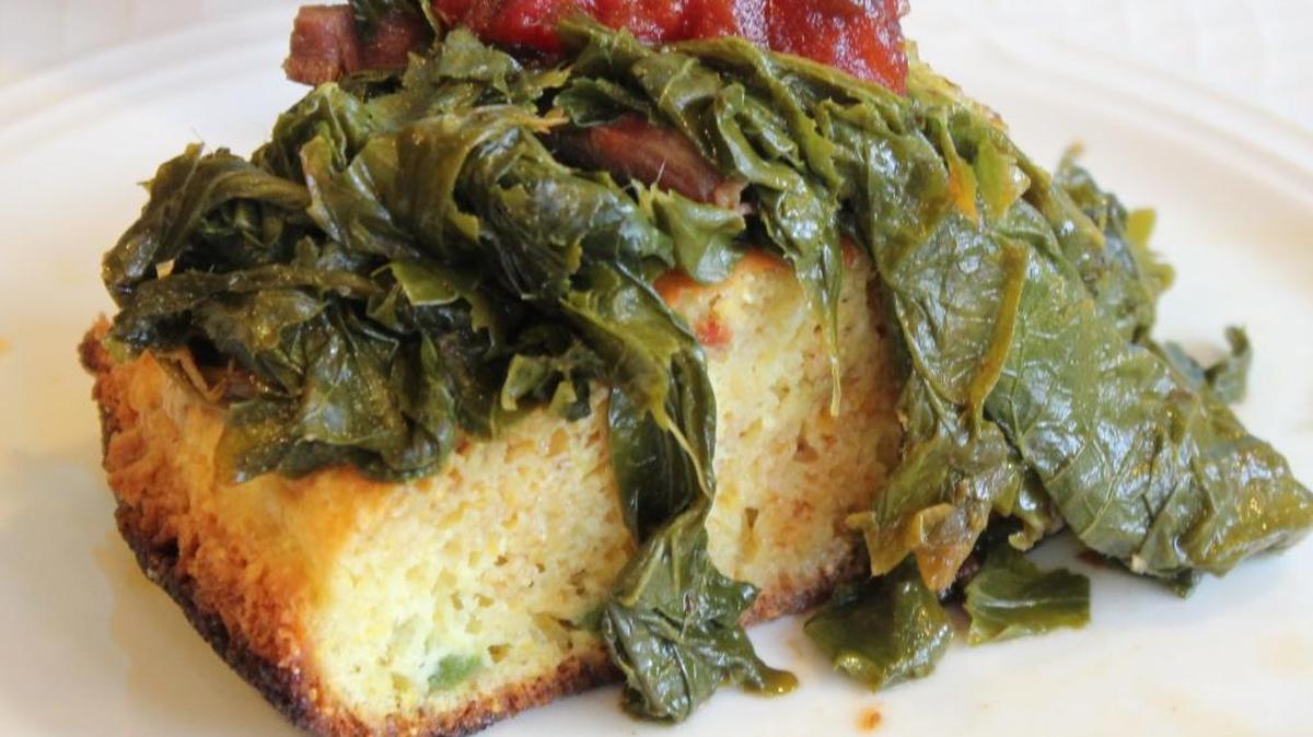 Cornbread, greens and chow chow is about as classic Southern as you can get.