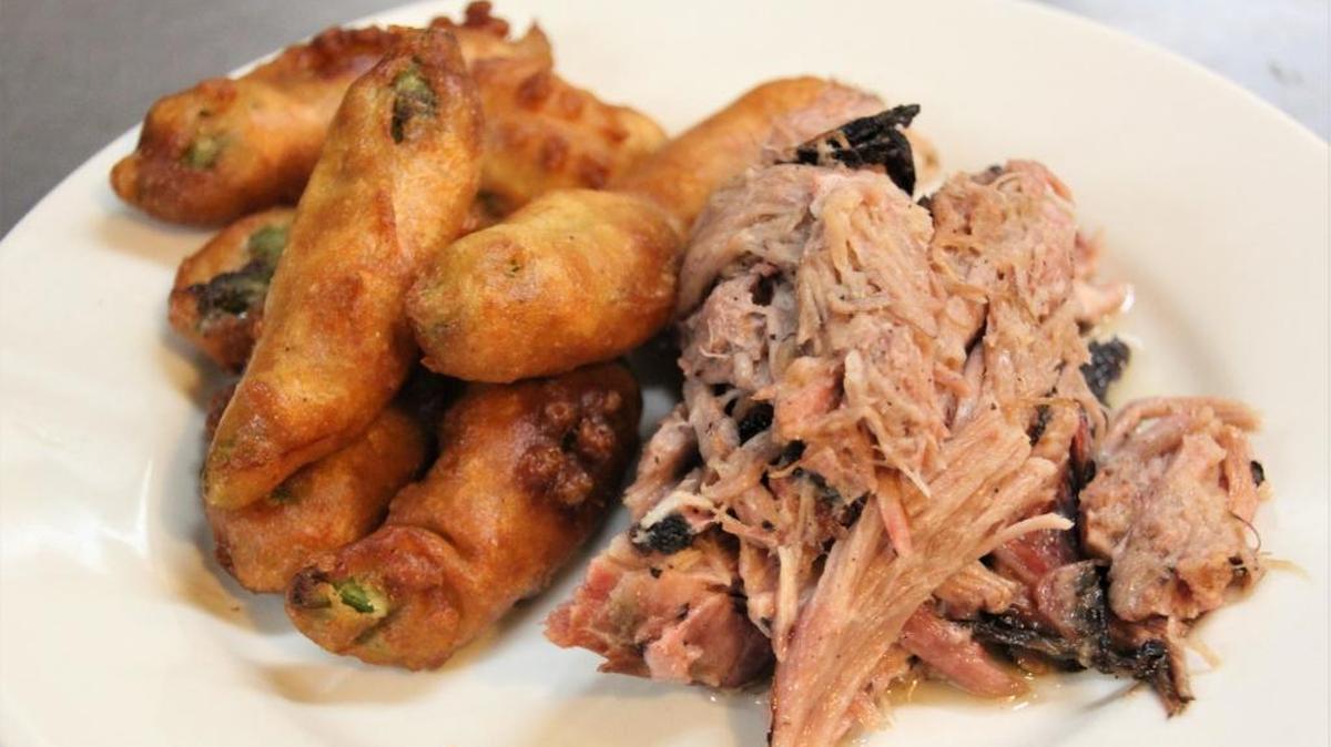 Fried okra and pulled pork are classics in the soul food world.
