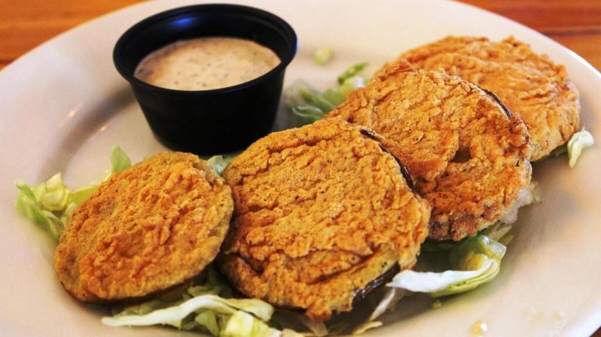 Fried green tomatoes are a favorite this time of year.