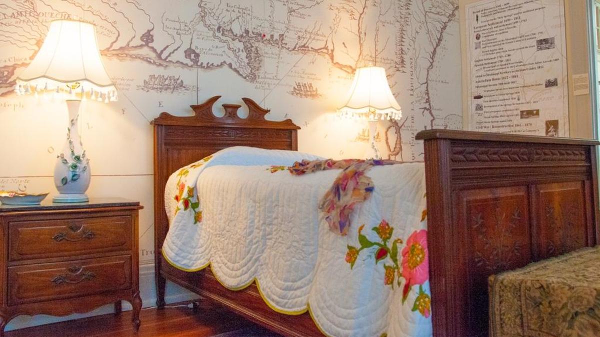 Original furniture from the Gulf Hills Hotel in Ocean Springs is part of the ‘History and Heart’ exhibit at the Mary C. O’Keefe Cultural Center in Ocean Springs.