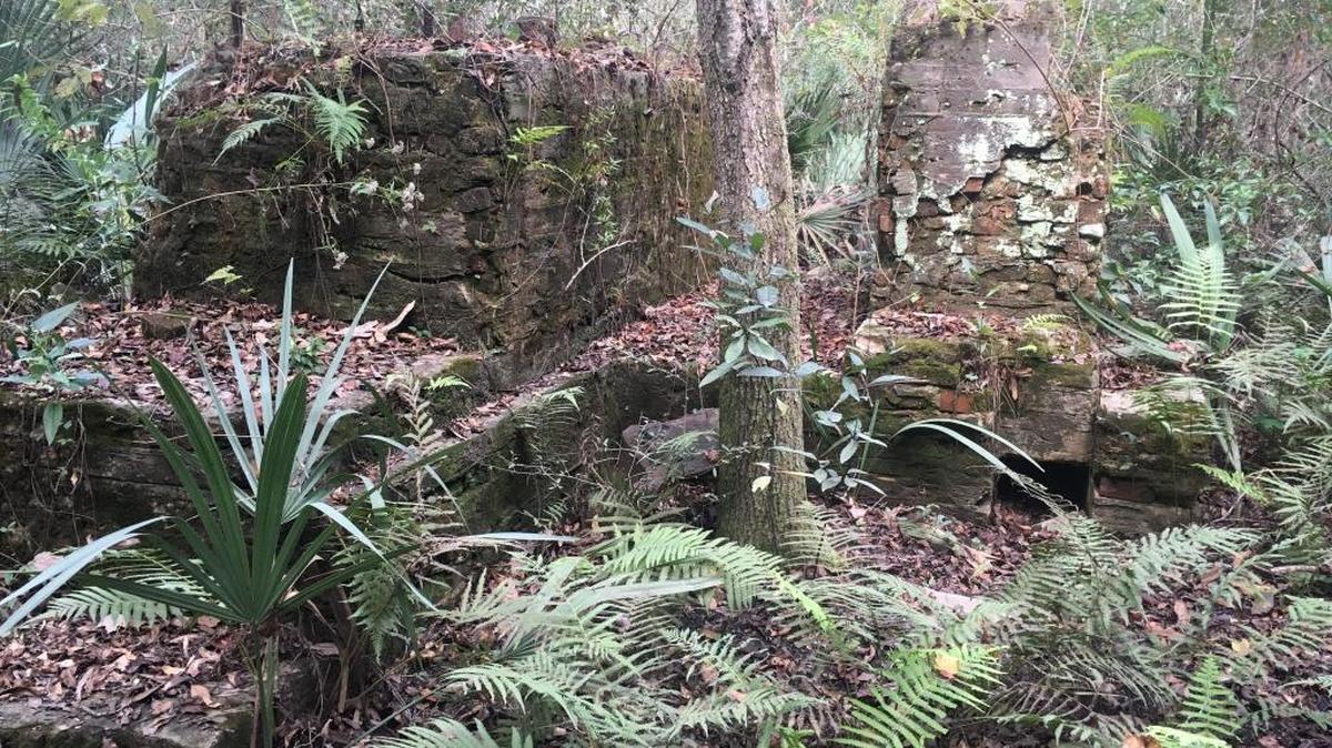 This is one of the few remnants of the L.N. Dantzler Lumber Company on Cedar Lake Island in Biloxi.