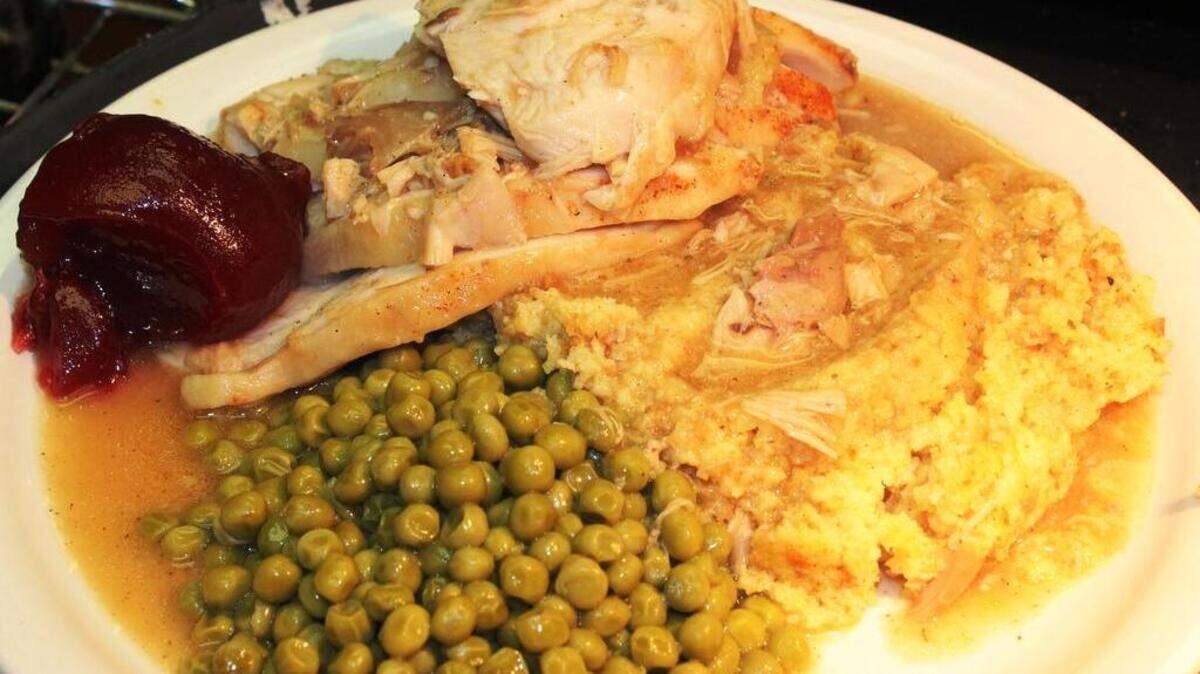Turkey and dressing is a top comfort food.