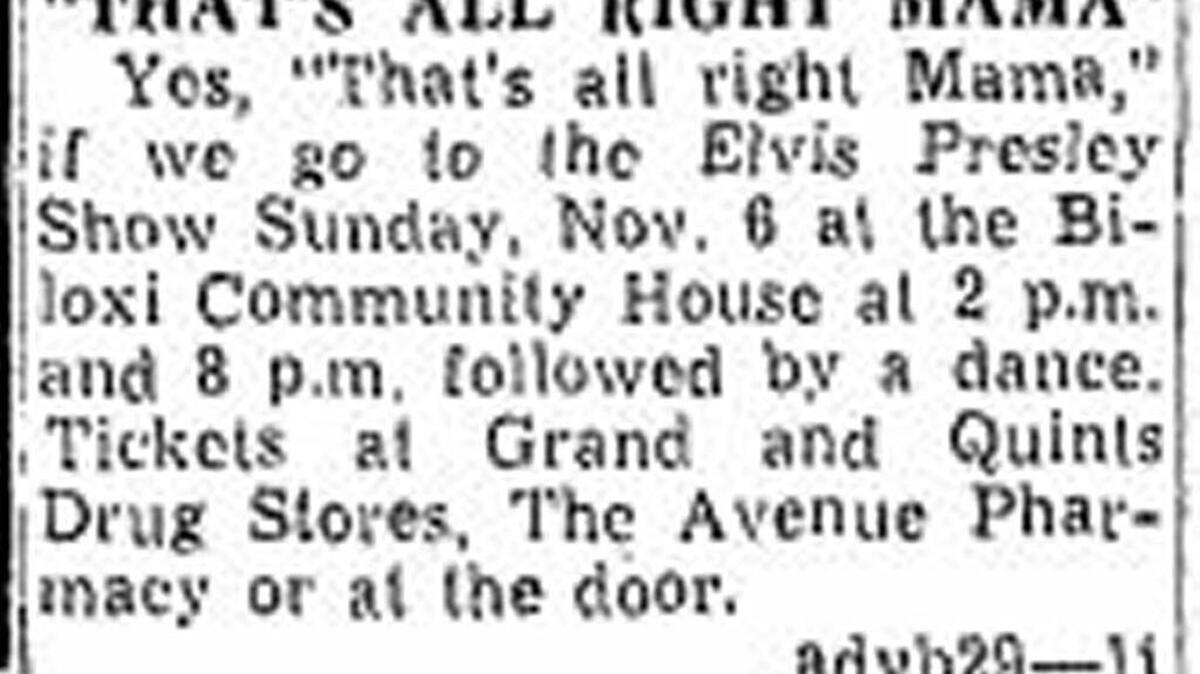 This Daily Herald advertisement in October 1955 assures moms that it is alright to send your teenagers to an Elvis Presley concert.