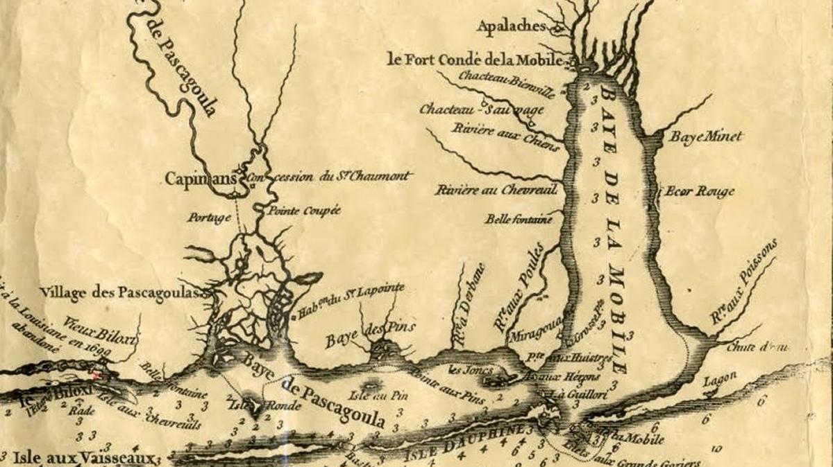 When the 1717 hurricane choked the entrance of Mobile Bay with sand, the French decided to move the colony back to the Mississippi Coast, and built Fort Louis opposite the Ship Island road stead at Biloxi.