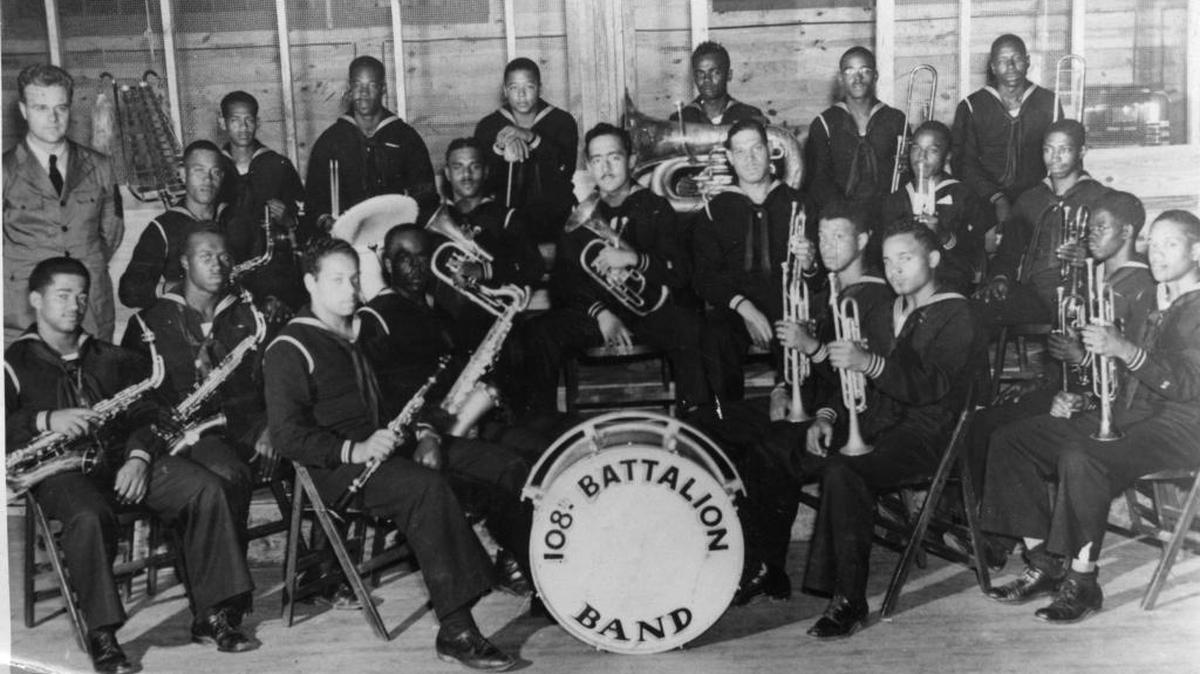 The 108th Battalion played at a dance in Gulfport two years after the Pearl Harbor attack.