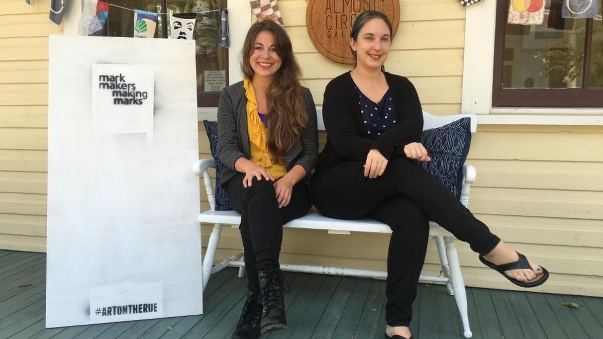 Julia Reyes, left, and Brandy Waltman are co-owners of Almost Circle Gallery in Biloxi.