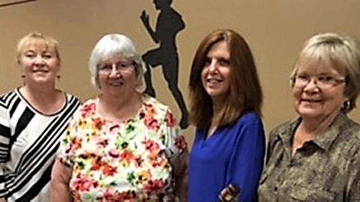 Mississippi Poetry Society, South Branch, recently installed new officers: Barbara Moss, left, of Gautier, treasurer; Joan Crow of Ocean Springs, secretary; Faith Garbin of Ocean Springs, vice president; and Patty Butkovich of Gautier, president.