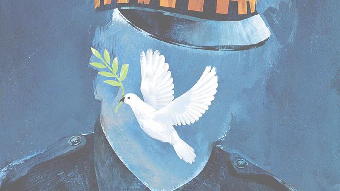 Support officers at Back the Blue