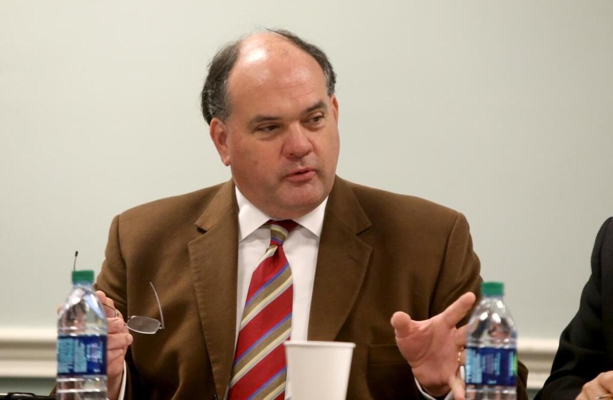Knox Ross of the Southern Rail Commission announces more grants awarded to Mississippi cities through the Federal Railroad Administration during a meeting on Monday, December 19, 2016, in Bay St. Louis. Mississippi will receive a total of $1,156,543 for rail improvements in Biloxi, Pascagoula, Gulfport and Bay St. Louis.