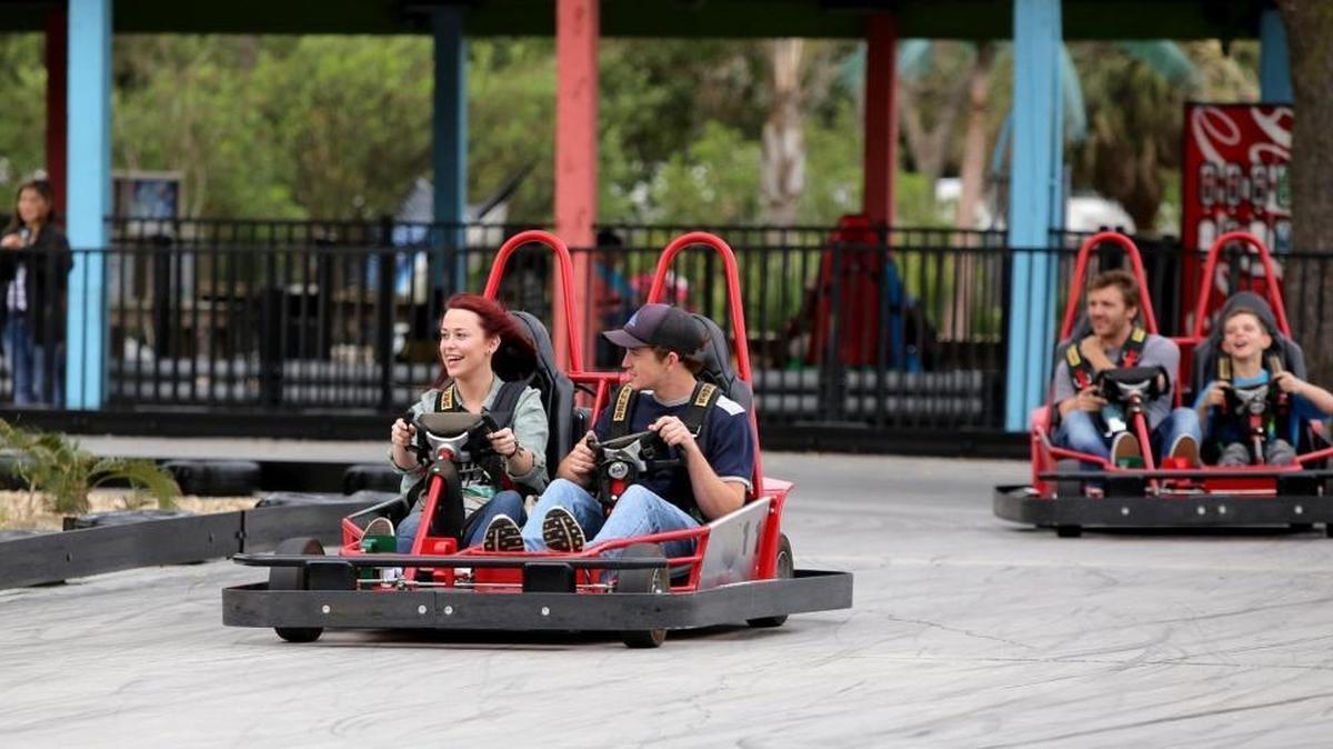 People of all ages ride the go karts at Big Play Entertainment Center in Biloxi on Sunday, March 5, 2017. Those visiting South Mississippi on spring break are finding all kinds of new attractions on the Coast.