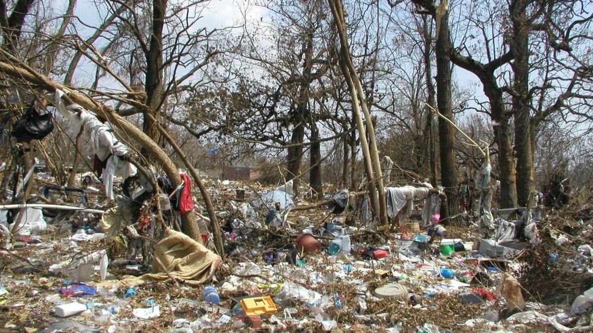 Hurricanes create a jumble of memories in the same way winds and storm tides jumble people’s belongings. Paul Jermyn, who collects vintage photographs and postcards to document Mississippi Coast history, took this telling one himself after Hurricane Katrina.