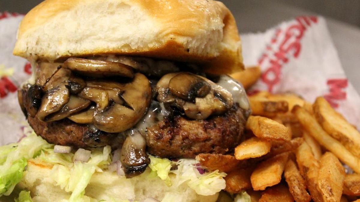 A mushroom burger is an excellent choice.