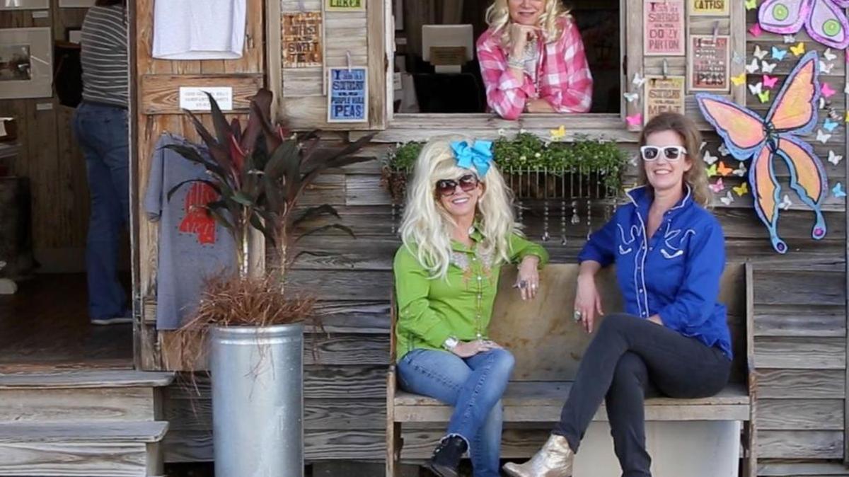 Brenda Comer, center, of Pass Christian and Sandy Maggie and Ann Madden, both of Bay St. Louis model their Dolly Parton outfits for the Second Saturday Dolly Should event in the Bay in January. Residents and business owners who want to be tourism ambassadors for the community are invited to become a Coast Champion.