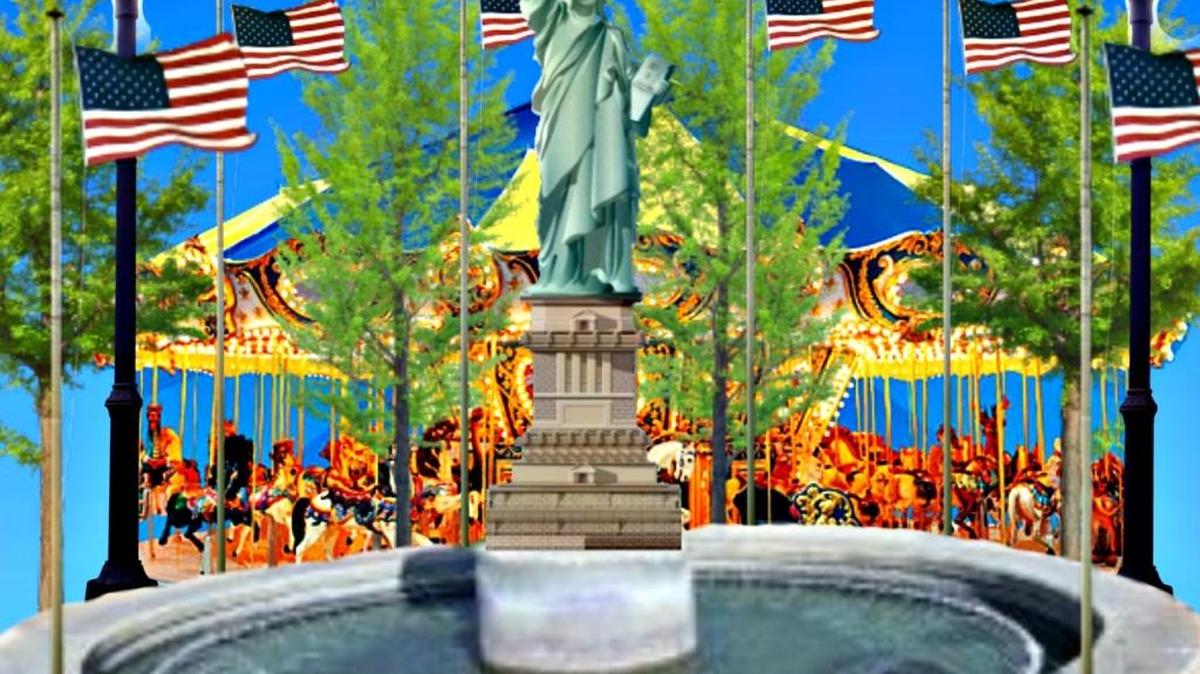 A Statue of Liberty replica will welcome visitors at the entrance of FunTime USA in Gulfport.