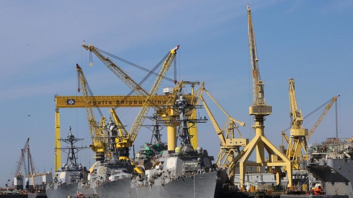 Workers on these vessels and other projects at Ingalls Shipbuilding are receiving a $500 bonus in its parent company’s response to the federal Tax Reform Act.