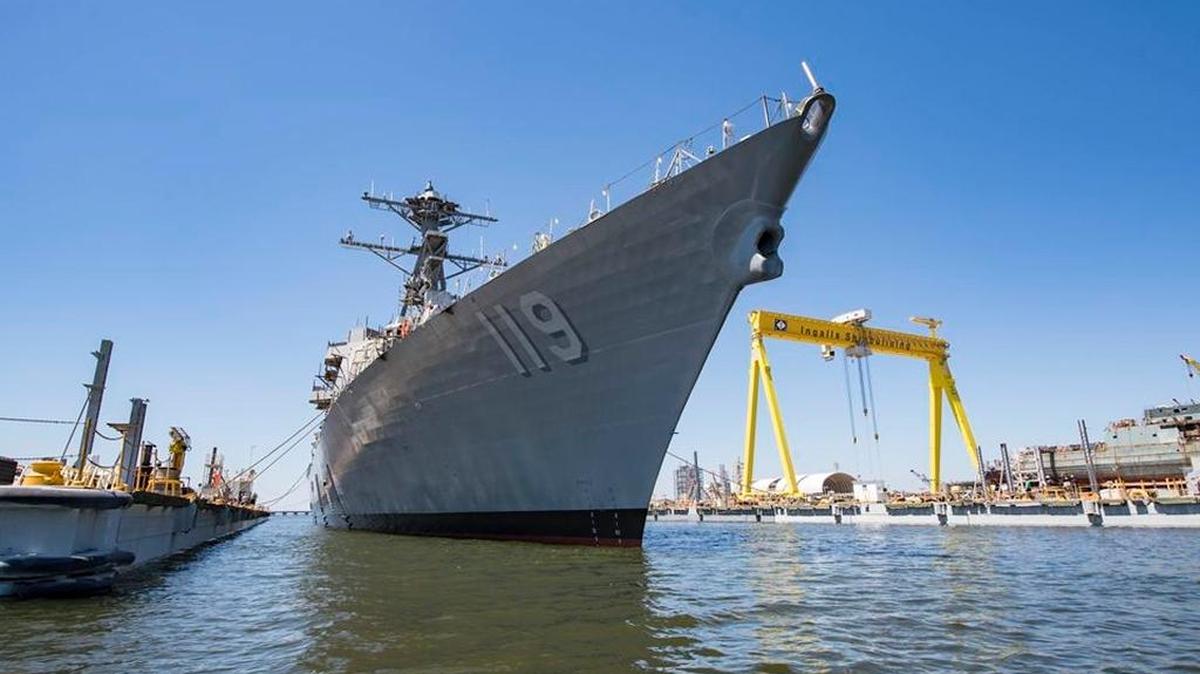 Ingalls Shipbuilding in Pascagoula launched the Arleigh Burke-class guided missile destroyer Delbert D. Black (DDG 119) on Friday, Sept. 8, 2017. The shipyard also was awarded a $12.8 million Navy contract modification this week.
