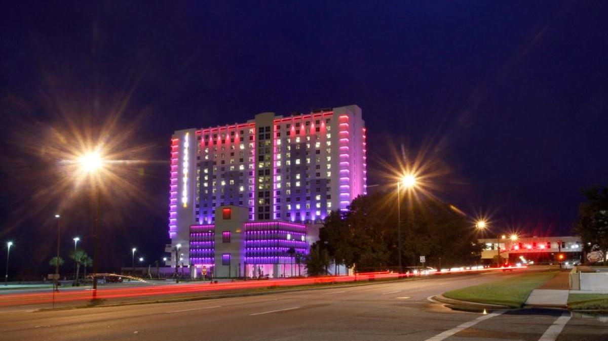 The light show at the Island View Casino Resort in Gulfport adds a splash of color during the holidays and all year. The Coast casinos are on track to have their highest gross casino revenue since 2008.