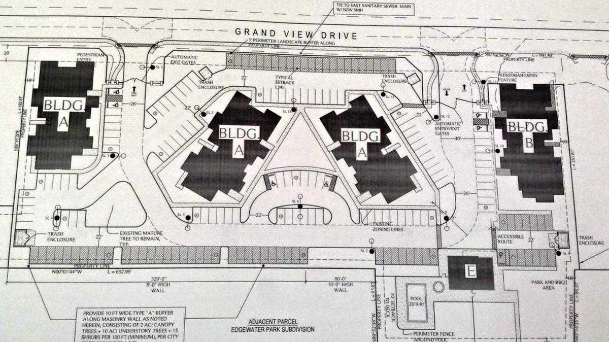 A rendering of Beach View Villas luxury apartments on U.S. 90 in Biloxi, east of Edgewater Mall.
