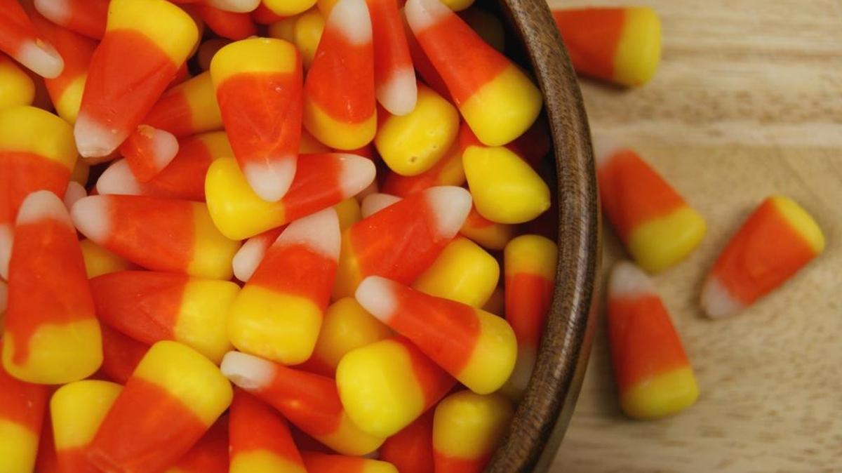 Candy corn is a popular treat for Halloween in the South.