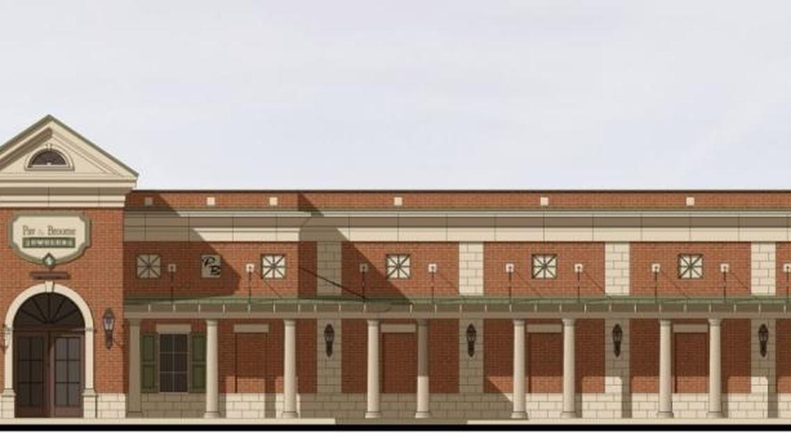 A rendering by LeBatard Architecture shows how Pav & Broome Jewelers on 25th Avenue in Gulfport will look after an addition on the south side. The second phase of the $2.1 million project will create a Rolex watch boutique and remodel the existing interior of the store.