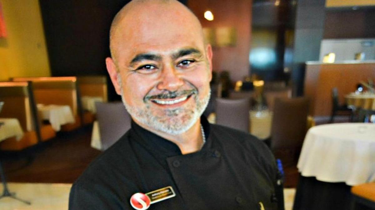 Anthony Rametta, chef at Scarlet’s Steaks and Seafood at Scarlet Pearl Casino Resort, is in the running for a national cooking contest with his pistachio encrusted salmon dish.