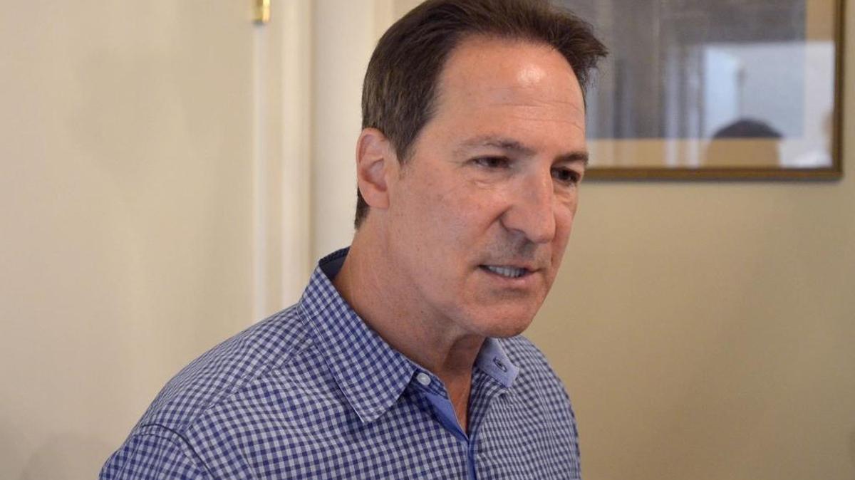 Developer and Virginia-based attorney Robert Lubin, who wants to build a casino at the Gulfport Harbor, leaves the City Council meeting Tuesday after an executive session.