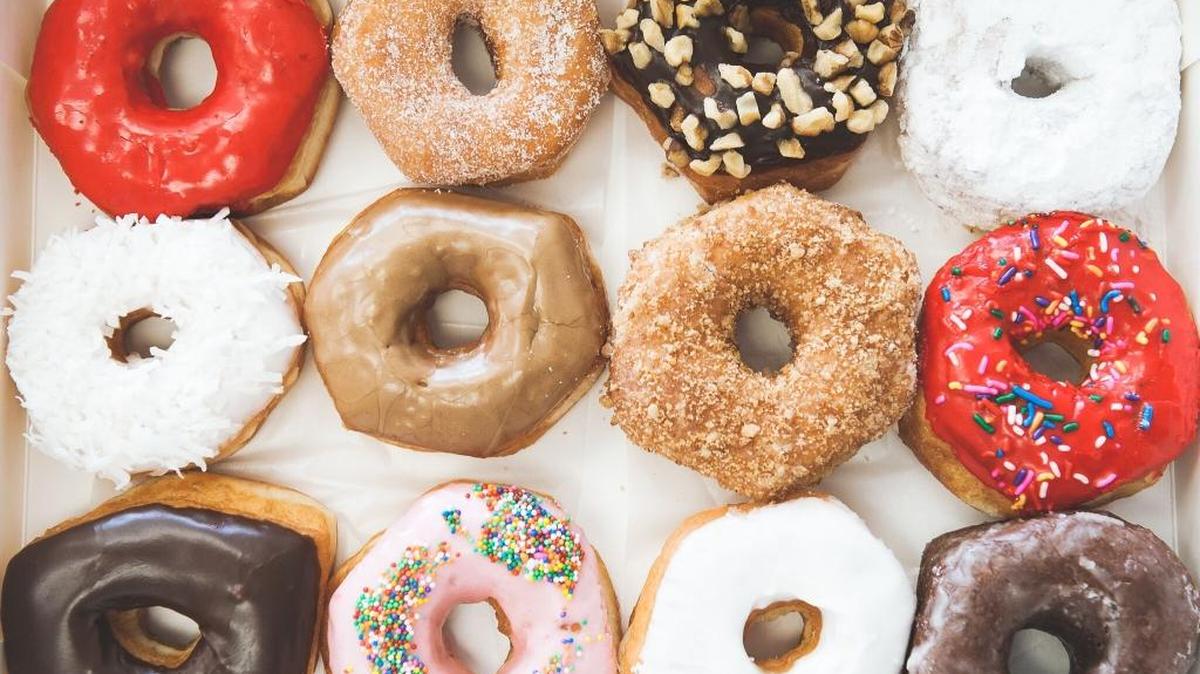 Pictured are a dozen of the more than 60 doughnut varieties offered from Shipley Do-Nuts. The company is looking to expand to several locations in Biloxi and South Mississippi.