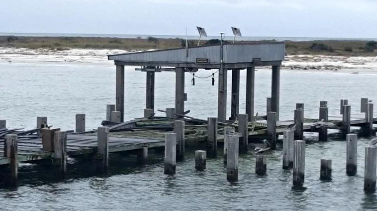 Hurricane Nate damaged some of the piers and boardwalks on Ship Island. The season for Ship Island Excursions was cancelled for the rest of the season by the National Park Service and instead boats will take people out on dolphin cruises.