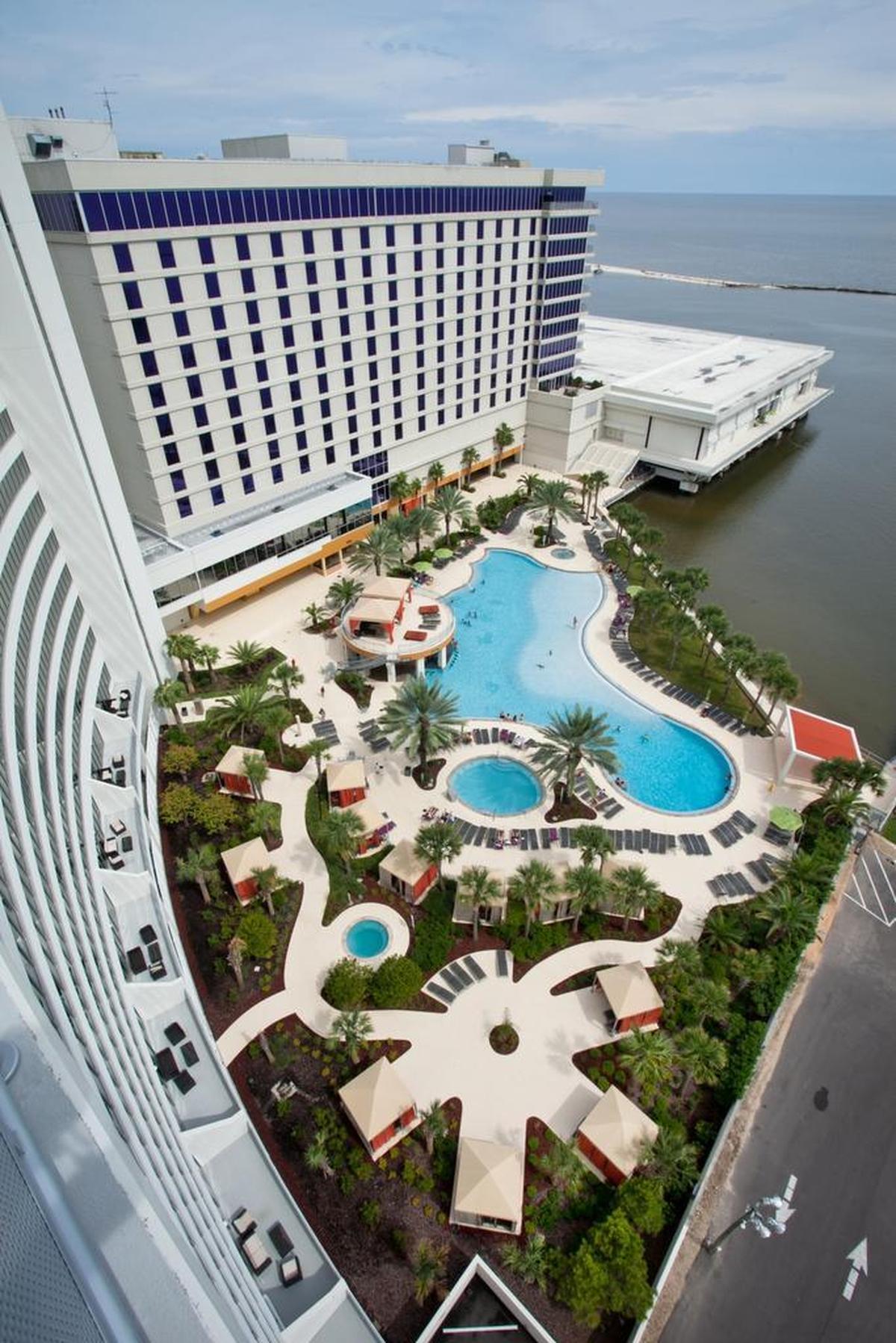 The pool and Soundbar at Hard Rock Casino Biloxi feature a swim-up bar Tequila Sunday Pool Parties It’s one of the casino pools on the Coast where locals can swim.