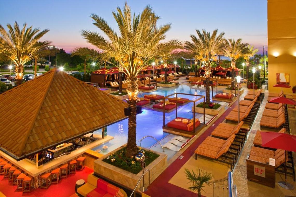 The H2O pool at Golden Nugget Casino Biloxi is a tropical getaway for hotel guests and locals.