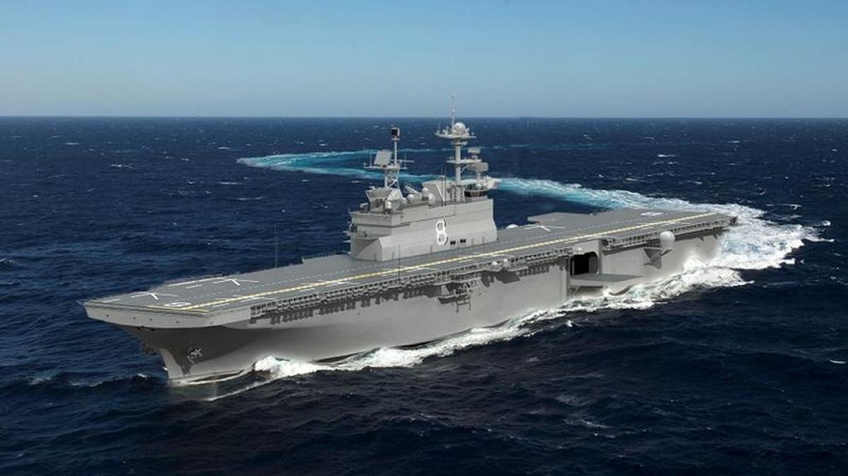 Ingalls Shipbuilding division in Pascagoula has been selected to build the U.S. Navy’s next large-deck amphibious assault warship, LHA 8.