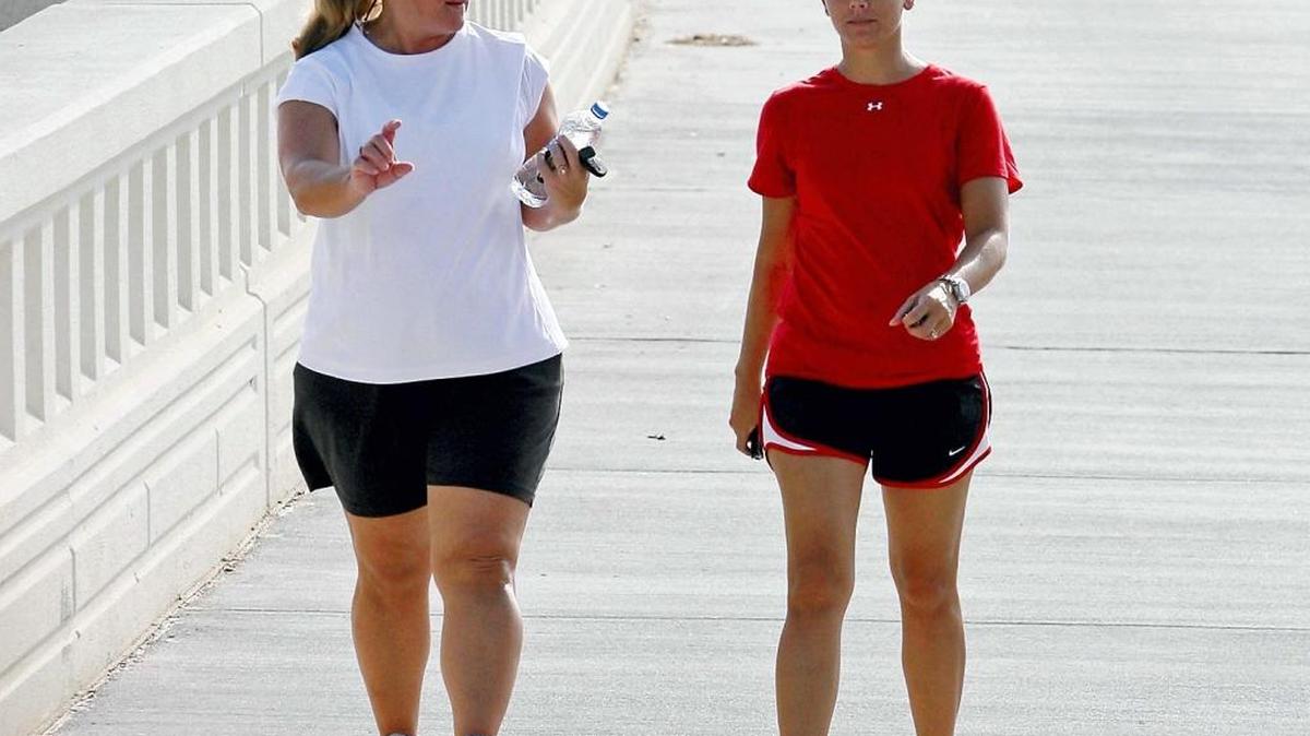 Walking on Water participants on the Biloxi Bay Bridge in 2012 helped Coast Young Professionals collect food and cash donations for local food banks.