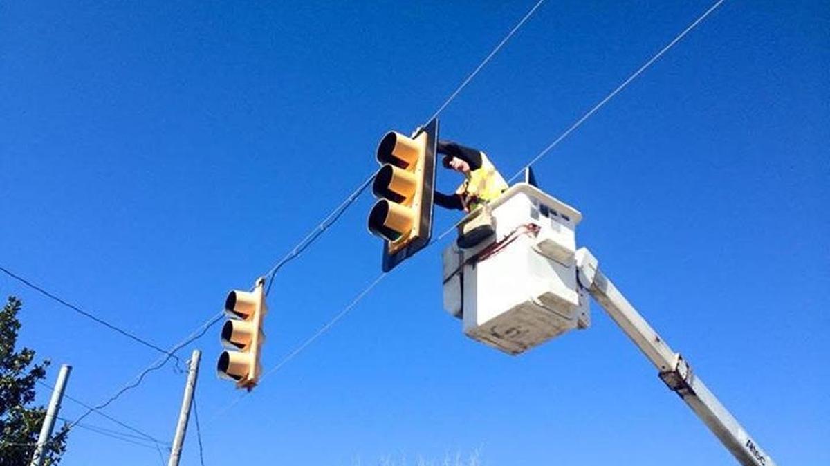 Lamey Electric maintains the traffic lights in Biloxi. The company is changing hands as Robert Rockco, who has owned the business since 2001, sells the business to his daughter and son-in-law.
