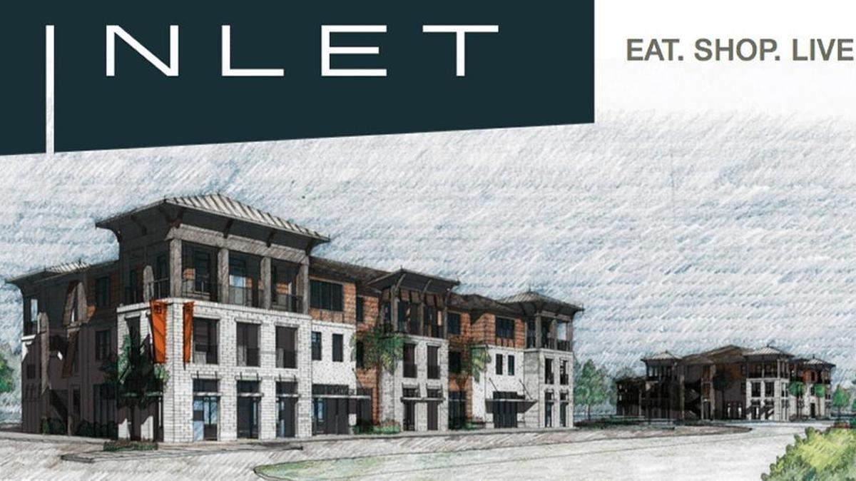 The Inlet, a $10 million mixed-use development of condos, a restaurant and shops, is under construction on U.S. 90 in Ocean Springs.